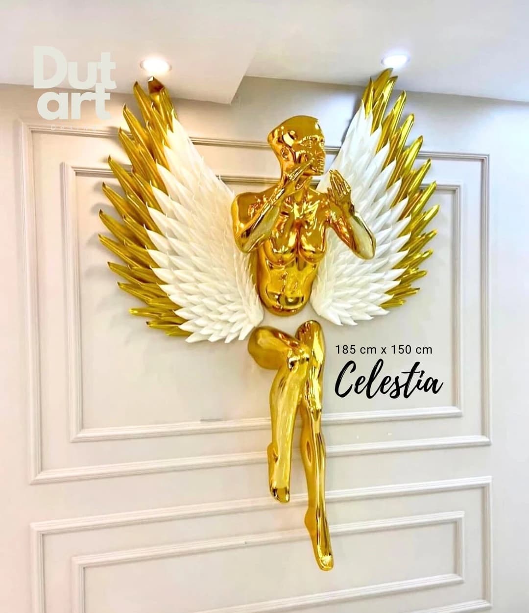 Celestia Kanatlı Heykel Fiberglas