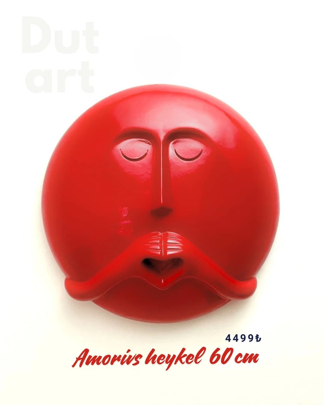 Amorvis heykel fiberglas, Kırmızı Parlak